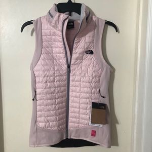 The North Face Pink Thermoball Hybrid Vest